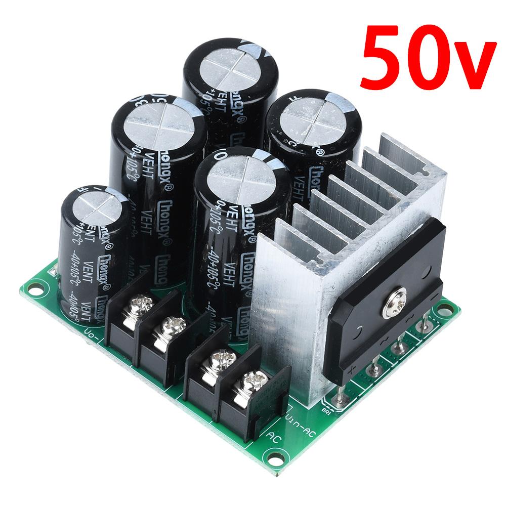Ac 35V/50V 10A Single Power Supply Module Rectifier Filter Board Unregulated Power Supply Board 3300uf/4700uf Suitable For Audio
