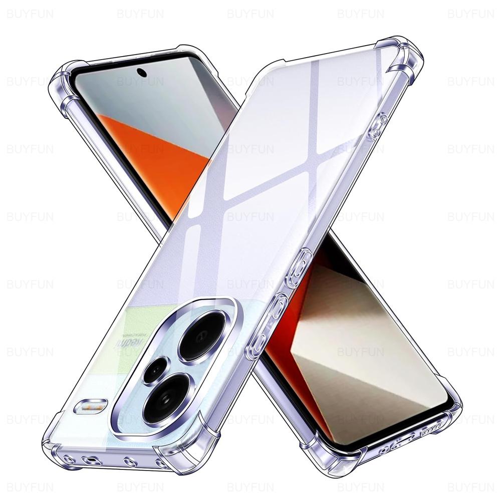 Shockproof Armor Case For Xiaomi Redmi Note 13 Pro+ 14 Pro Plus Note13 Note14 13Pro 14Pro Note13Pro 5G 4G Clear Phone Back Cover RedmiNote13 Pro Plus