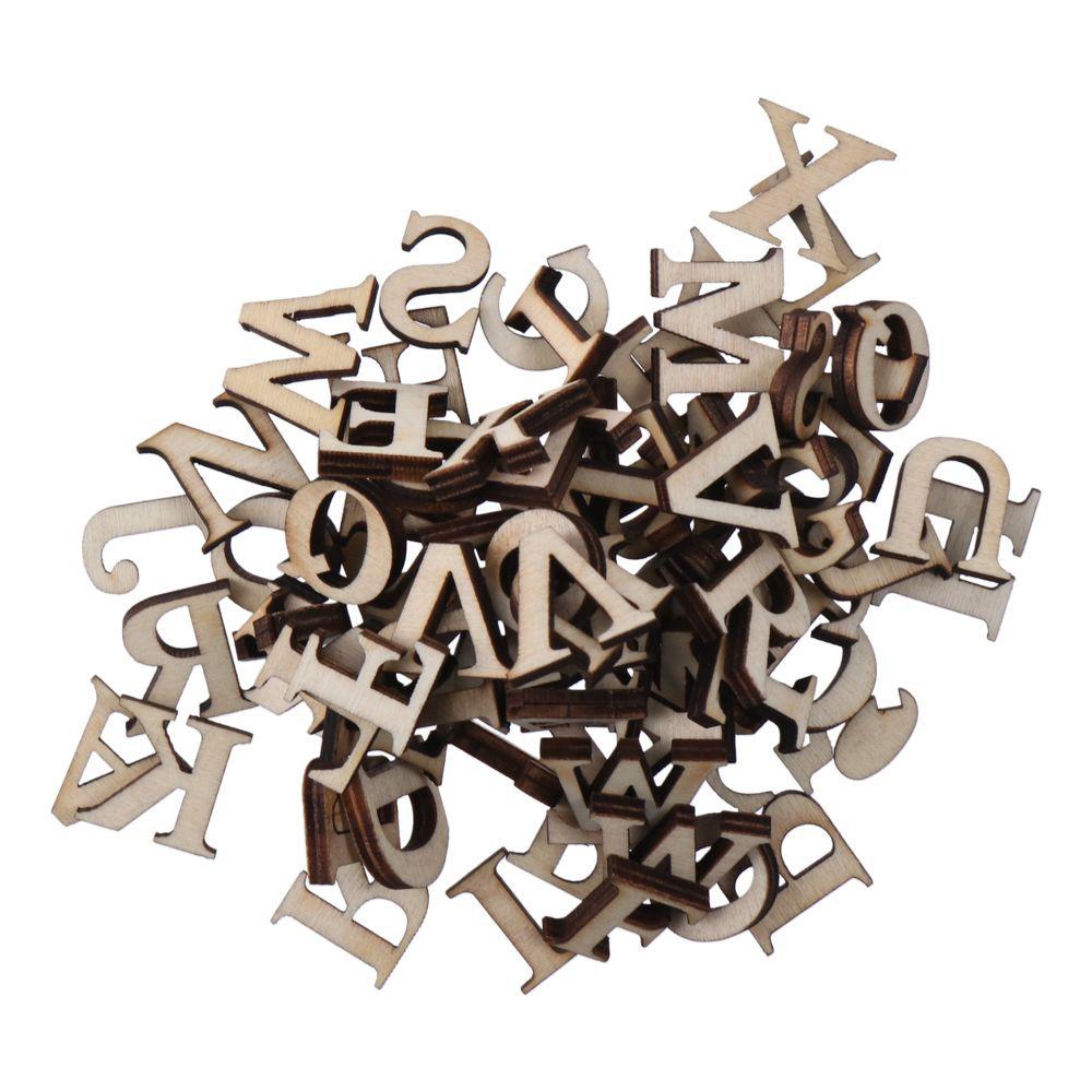2 Zoll Holzbuchstaben Naturholzbuchstaben Dekoration Malen Holzalphabetbuchstaben DIY-Bastelarbeiten