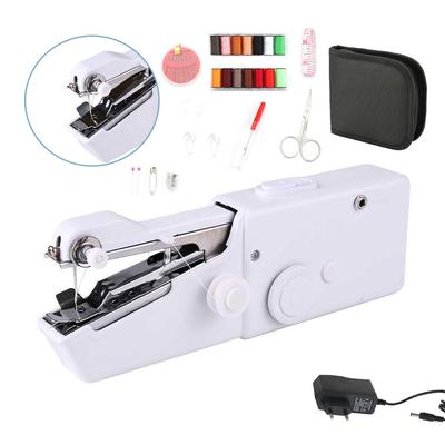 INNE Mini macchina da cucire a mano portatile, rapida riparazione, comoda, punto dritto, cucito, vestiti, tessuti, strumento elettrico fai da te per uso domestico