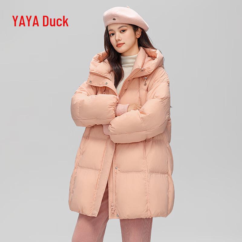 

Женский пуховик средней длины с капюшоном YAYA Осень/Зима 2024 YE4B605095H L