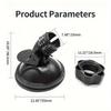 A Car Dashcam Mount That Rotates 360 Degrees, Adjustable, with a Stable And Durable Suction Cup. Includes One Black Portable Navigation Mount
