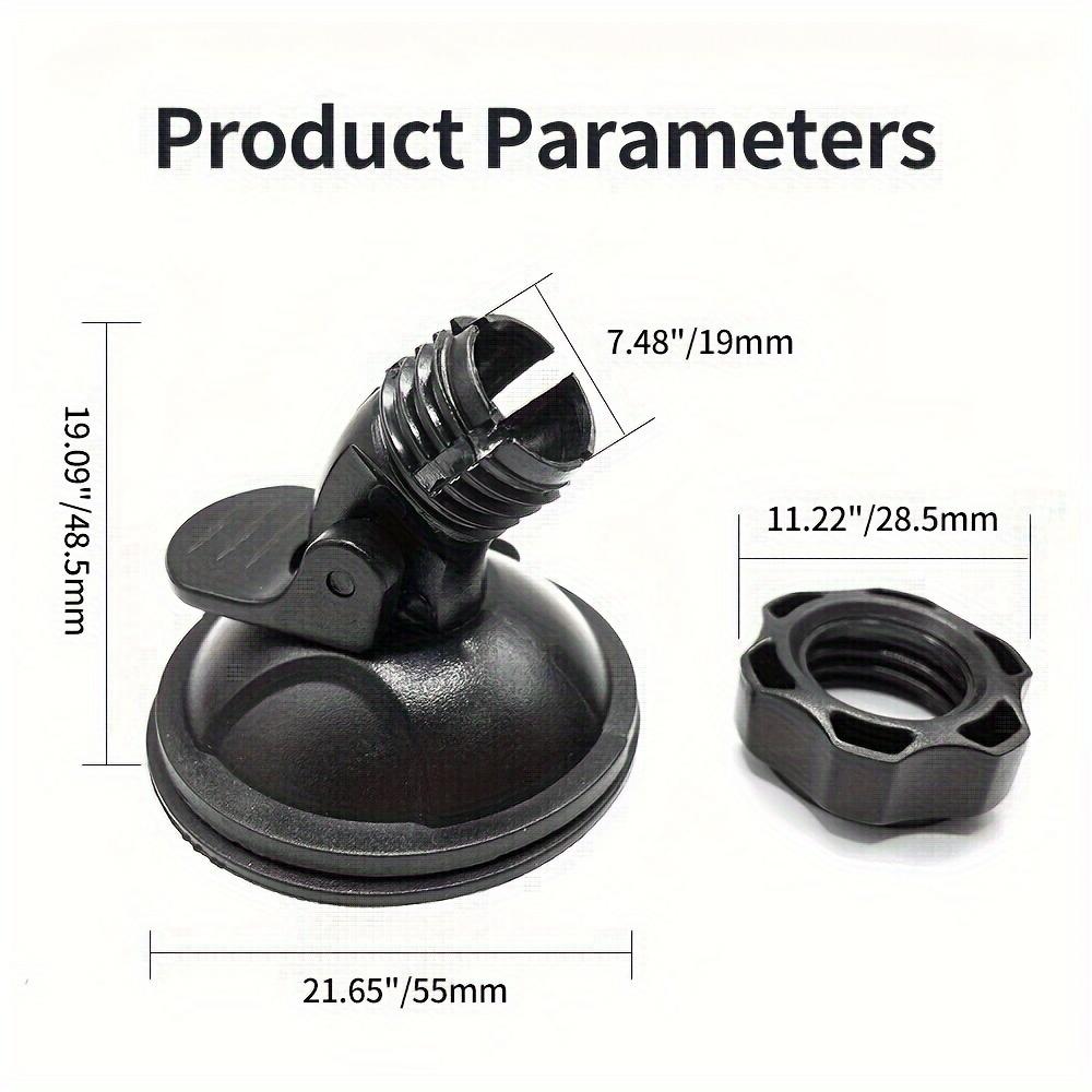 A Car Dashcam Mount That Rotates 360 Degrees, Adjustable, with a Stable And Durable Suction Cup. Includes One Black Portable Navigation Mount