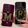 For Motorola Edge 60 Pro Case Silicone Luxury Crown A-Z Letters 2D Painted Soft Casing For Motorola Edge 60Pro XT2507-1 Cover