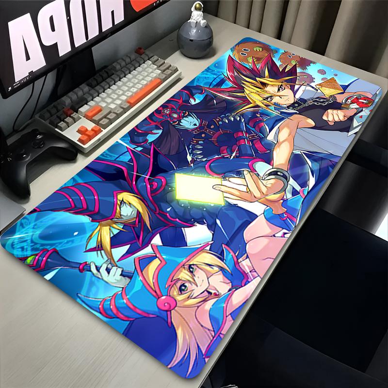 Large Mousepad Xxl Gamer Playmat Yugioh Dark Magician Girl Mouse Pad Nonslip Mat Office Desk Mat Computer Accessories Mats