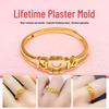 Heart-Shaped Gold & Silver Band Casting Mold for Jewelry Crafting