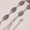 Women's High-end Retro Waist Chain, Engraved Flower Belt, Metal Court Style Ladies' Belt, Women's Waist Chain