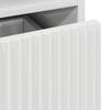 Nightstand Set of 2 High Gloss White 49 X 36 X 61 Cm Engineered Wood