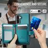 Brieftaschenhülle für Samsung Galaxy A56 A55 A54 A53 A52 A36 A35 A26 A25 A24 A17 A16, Premium 2-in-1 Abnehmbarer Magnetischer Kartenhalter