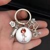 Dental Care Nurse Keychain With Medical Syringe And Stethoscope For Gift And Celebration