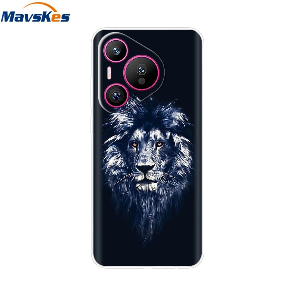 For Huawei Pura 70 Pro Case Pura 70 Clear Back Cover Pretty Girl Bumper Soft TPU Funda For Huawei Pura 70 Pro+ Pura70 Ultra Capa