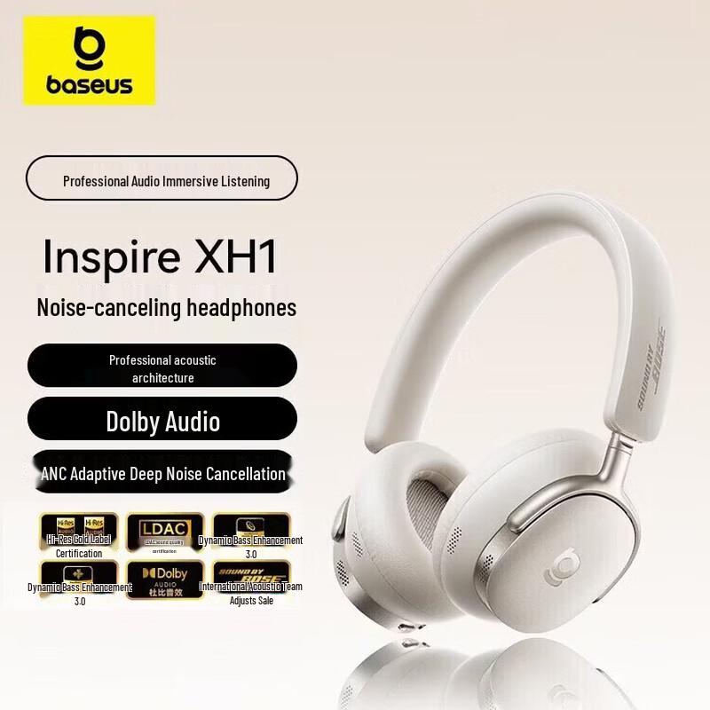 

Baseus Inspire XH1 Active Noise Cancelling Over-Ear Headphones