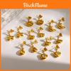 Star Realm Fashion Casual Zircon Stainless Steel Earrings With Heart And Shapes For Women