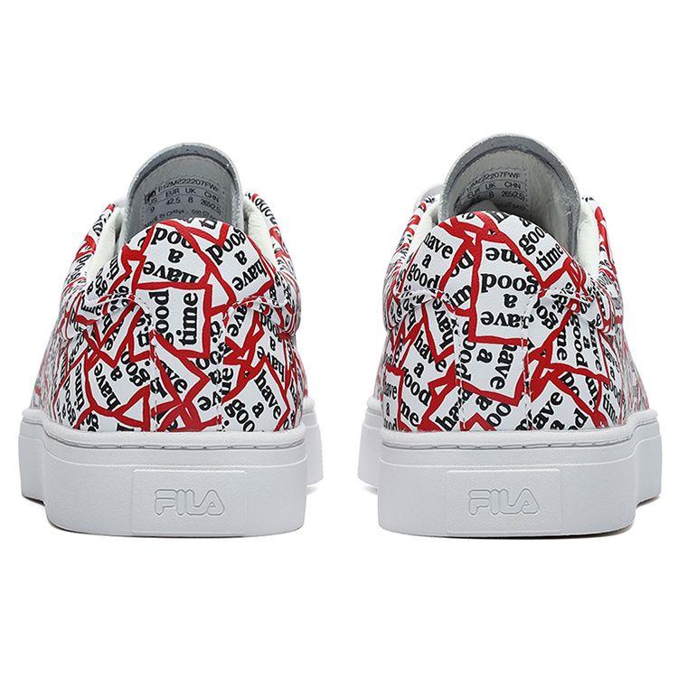 Fila Hagt X  1911 Leather Comfortable Durable Low-Top Sneakers Men Sneakers White Red F12M222207FWF