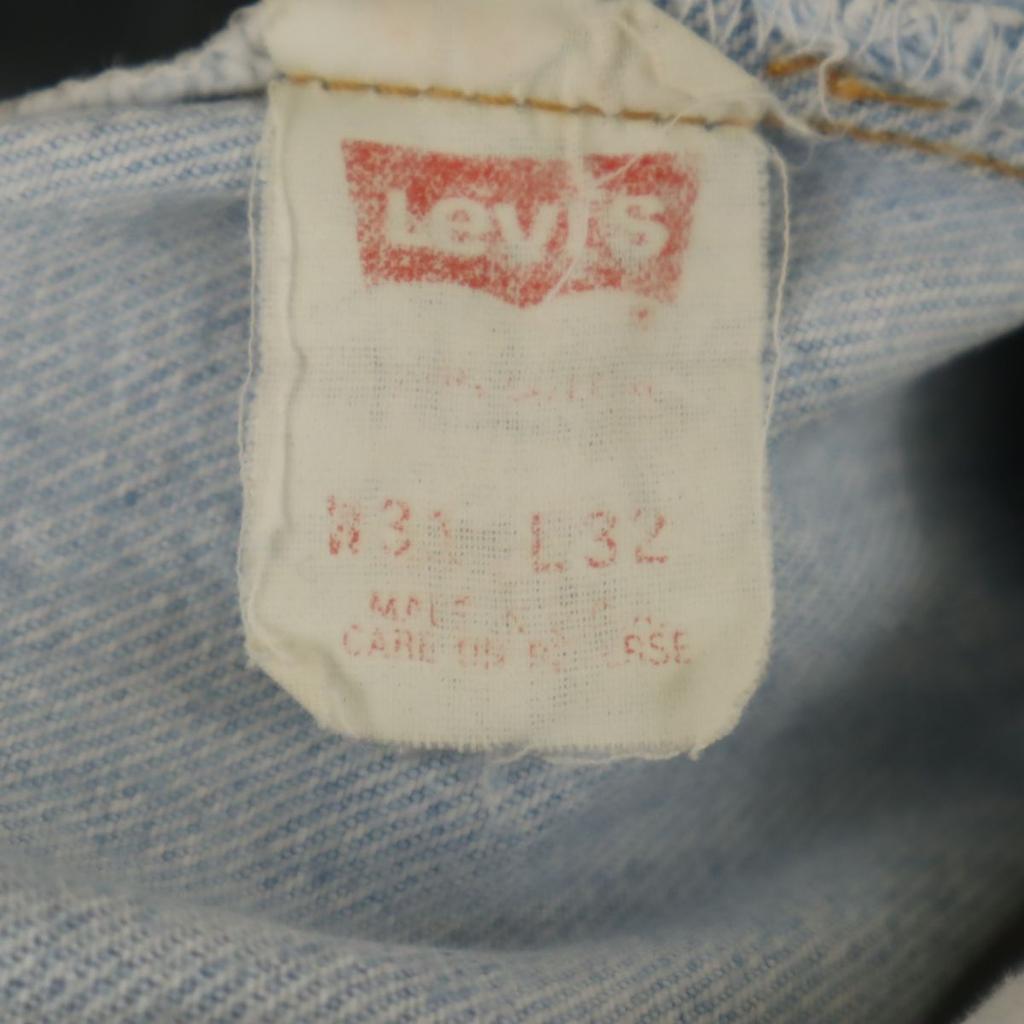 Levi's 80s 501 Straight denim pants W30 Jeans Button Fly Men's Used
