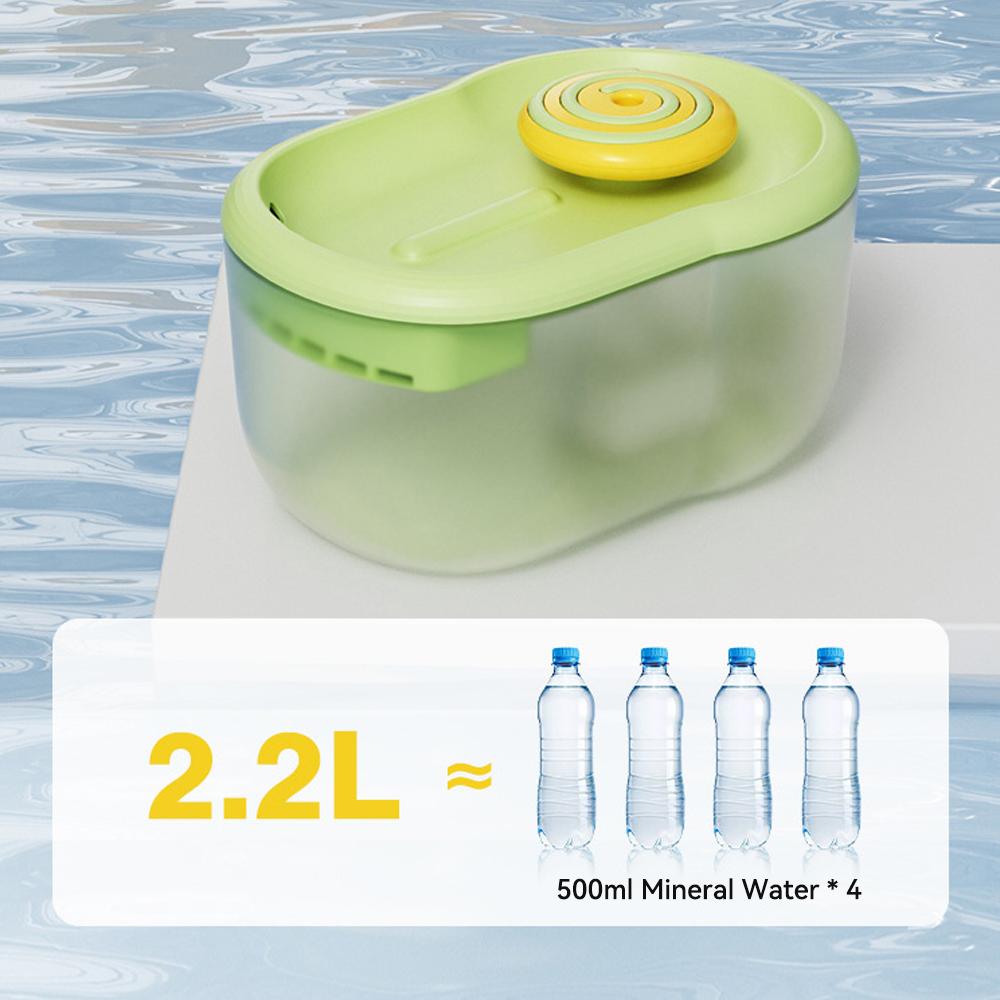 2.2L High Capacity Ultra Quiet Cat Water Fountain Electric Cat Drinker Bowl Auto Filter Sterilize Safety Pet Water Dispenser