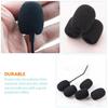 Microphone Cover 40PCS Microphone Sponge Lapel Microphone Sponge Windshield Microphone Headset Thick Washable Inner Diameter 40pcs Black Diameter