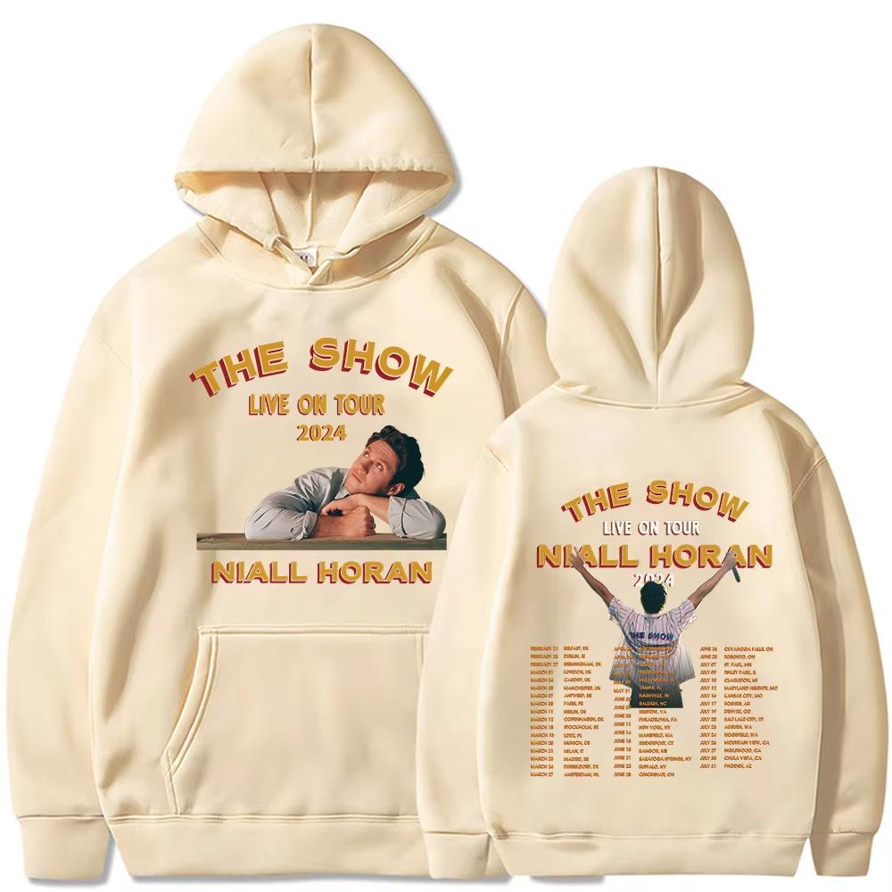 Niall Horan The Show Live on Tour 2024 Albumová mikina s kapucí Pánská Dámská Ležérní Módní Nadměrná Mikina Streetwear Svetr s kapucí Topy
