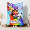1pc Blanket Gabby's Dollhouse2 Print Design, Lightweight Blanket for Sofa, Bed- Soft &Warm, Gift for All Seasons like Christmas, Halloween