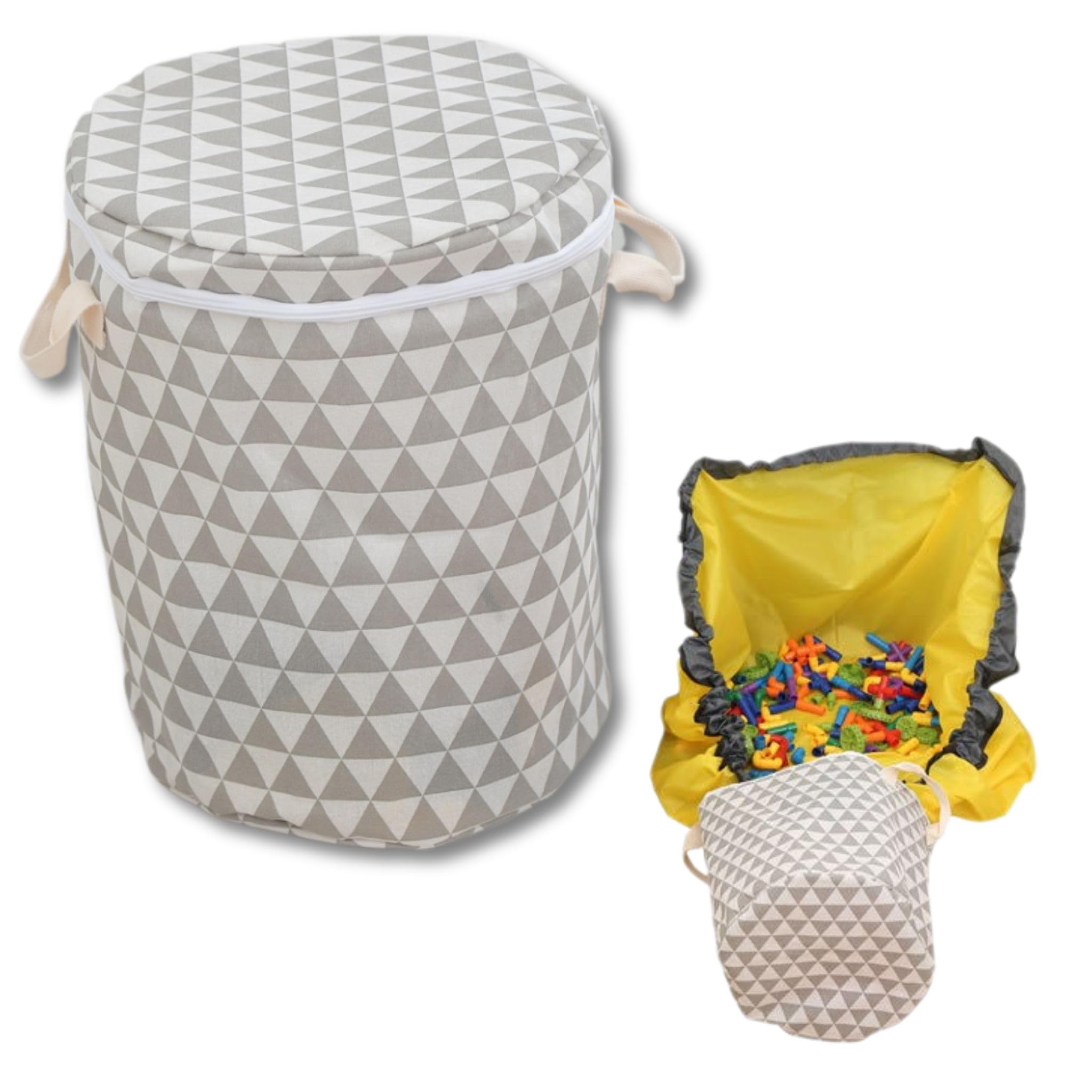 

коврик для хранения и игр Диаметр 150 см Коврик для уборки ящик для хранения Ведро для хранения Ящик для игрушек Легкая уборка Стиль со шнурком Блоки Мягкие игрушки Идеально для