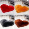 Nordic Style Plush Heart-Shaped Rug - Imitation Wool Love Heart Blanket, Ideal for Weddings and Home Décor