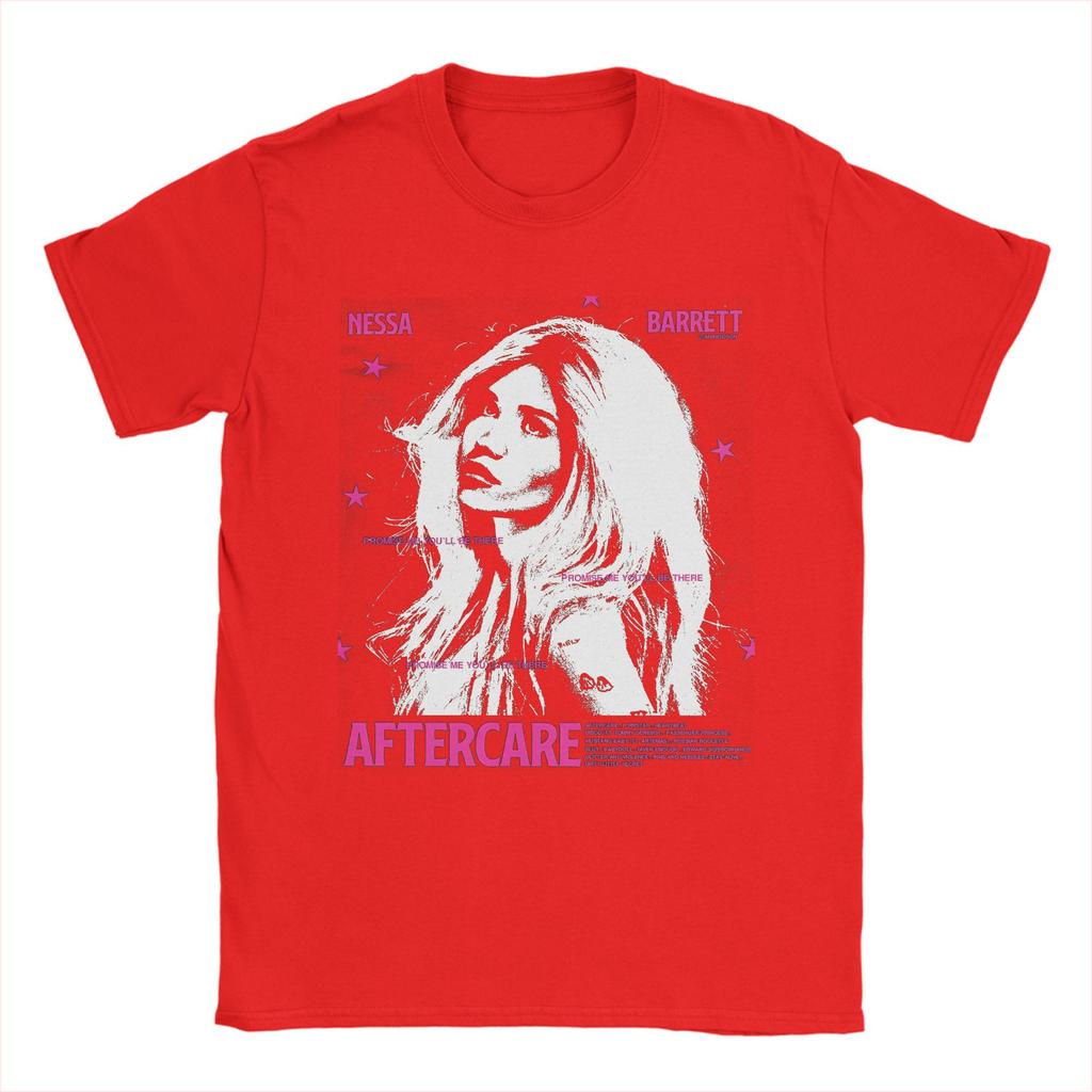Customisatie Nessa Barrett Aftercare 2025 Tour T-shirt Voor Unisex 100% Katoen Casual T-shirt Ronde Hals Korte Mouw Kleding Birt