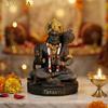 Rare Matte Black & Golden Premium Hanuman Ji Idol, Bajrang Bali Murti for Home Temple, Car Dashboard