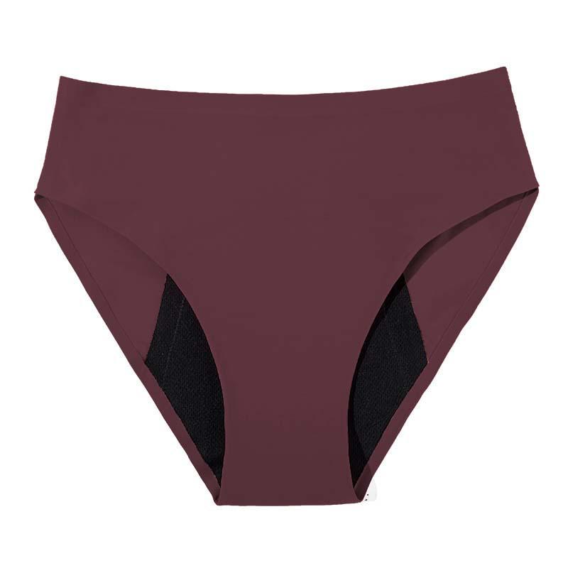 

Жіноча менструальна білизна з високою посадкою та захистом від протікань - Чотиришаровий безшовний дизайн 4XL (250-270 jin) темно-червоний колір