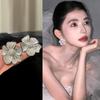 Exquisite and Unique Flower Ear Clips Without Ear Holes, Women's New Earrings, Light Luxury, High-end, Niche, Exaggerated Earrings, Exquisite Earrings
