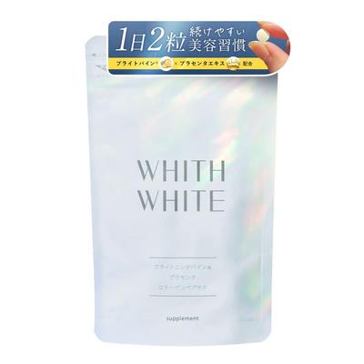 WHITH WHITE Fisu Supplement Beauty Inner Care Contains CollagenCeramidePlacenta Made Japan (60 Capsules)