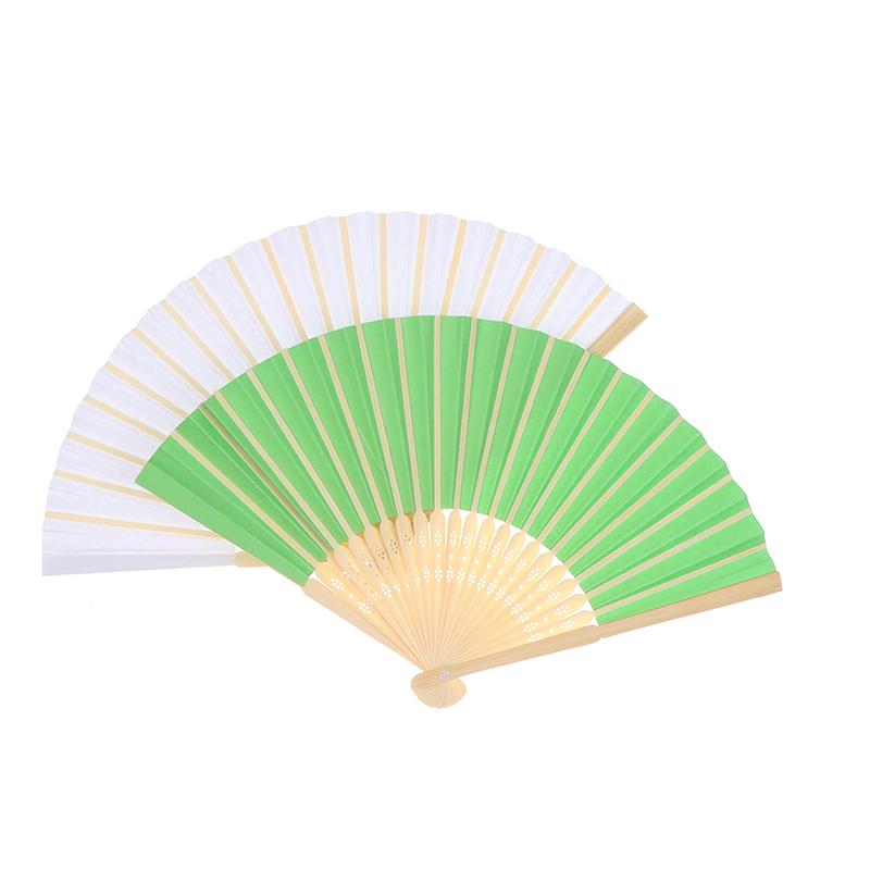Folding Fan Hand Diy Chinese Folding Fan Wooden Bamboo Antiquity Folding Fan