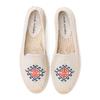 Fashion Women's Casual Flats Shoes with Embroidered Hemp Flat Platform Round Toe Spring/Autumn Comfortable