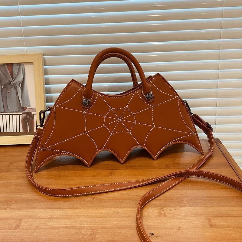 Fashion Creative Spoof Fun Halloween Personality Bat Pu Handbag Messenger Bag
