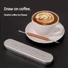 Professional Coffee Etching Needle For Latte Art Nonrust Steel Crafting Tool With Multiple Designs Pattern Brewing Set