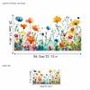 Glass Sticker Atmosphere Window Decal Flower Plant Convenient Decorative Film Static Cling for