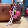 Smile Tennis Keychain For Backpack Decoration And Female Gift With Practical Nylon Rope Bags Pendant Bag Accesories