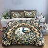 "Peacock Art Decor Set" Soft Skin-Friendly Bedding Set Includes 1 Duvet Cover And 2 Pillowcase Gift