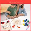 Wooden Animal Rabbit Rope Craft Toy With Color Recognition For Early Education Kids