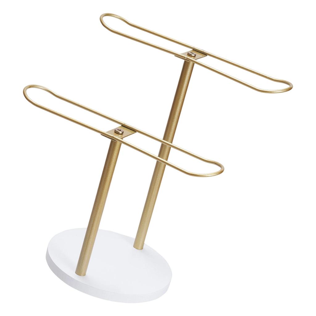 Moderne Metall og Tre Hårtilbehør Organiserer Scrunchies Oppbevaringsstativ For Kvinner Jenter Soverom Baderomsdekorasjon