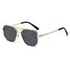 1/2pcs Vintage Metal Double Bridges Square Women Luxury Driving Sunglasses Shades UV400 Men Gradient Lens Sun Glasses UV400
