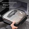 Insulated Lunch Bag with Compartmented Stainless Steel Bento Box for Office or School Meals