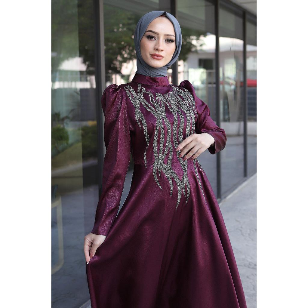 Rochie de seara cu paiete in fata Tsd220544 Neagra