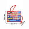 26-key Keyboard Keychain Clear Key Sounds Press Button Toy Keyboard Fidget Toy  Bag Ornament