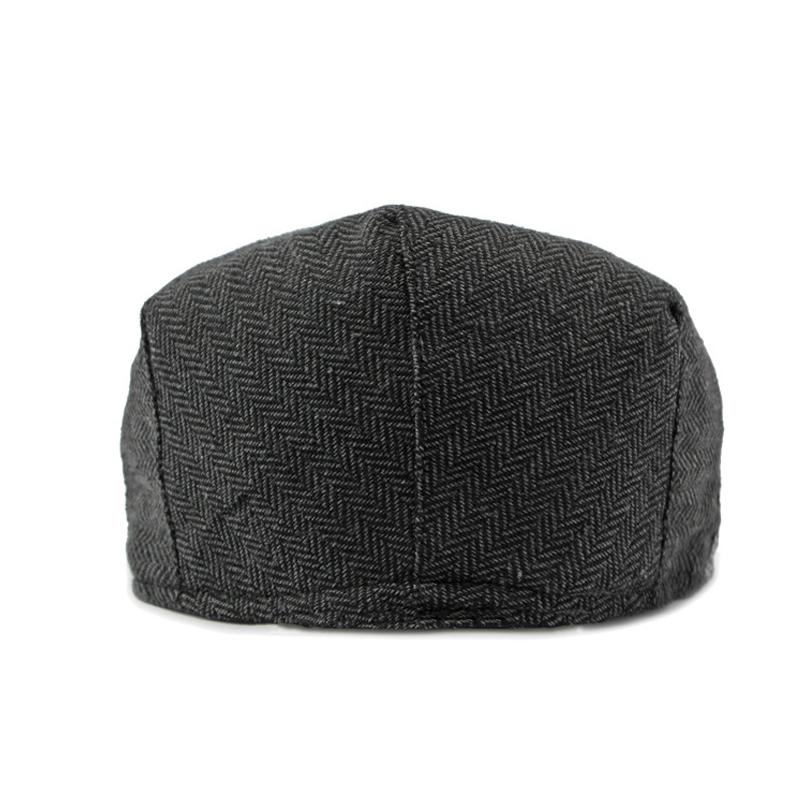 Hat Stitching Beret Men British Forward Cap Large Size Cap Women Peaked Cap