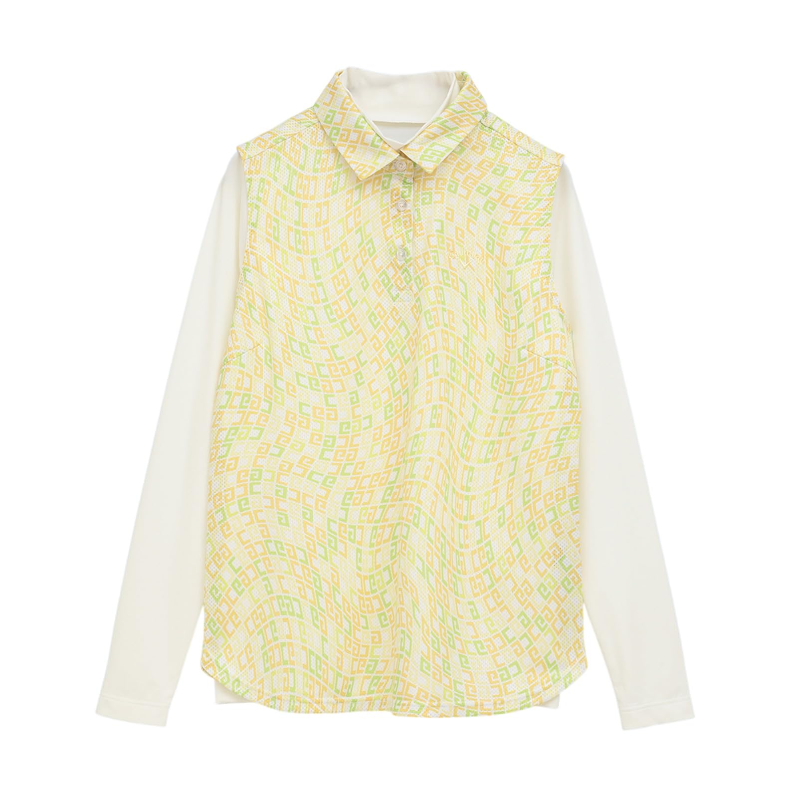 

Многослойная рубашка без рукавов и с воротником-стойкой для гольфа C25134218 M [Callaway] Женская (Комплект рубашки) / / 1061_Желтый