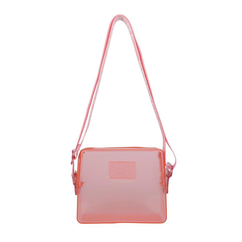Handbag bag new fashion trendy transparent matte texture women's bag niche women's messenger bag