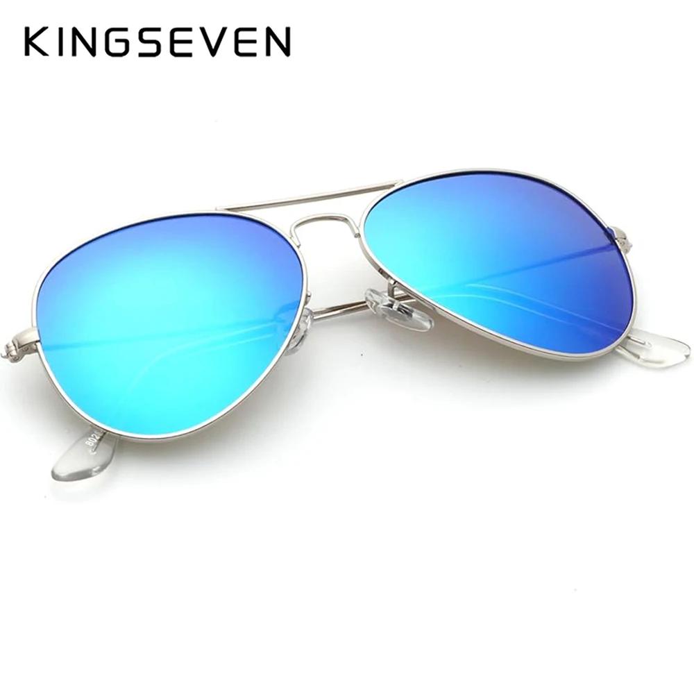 KINGSEVEN New Fashion Men‘s Sunglasses Polarized UV400 Mirror Gradient Lens Pilot Frame Glasses Women Retro Luxury Eyewear