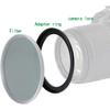 49mm To 58mm Step-Up Ring Filter Adapter for All Brands UV ND CPL Metal Ring Step-Up Rings Adapter Filter (49mm-58mm)