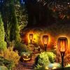 1-8PCS 12LED Solar Flame Torch Lights Flickering Light Waterproof Garden Decoration Outdoor Lawn Path Yard Patio Floor Lamp