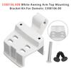 White Awning Arm Top Mounting Bracket Kit For Dometic 3308106.00